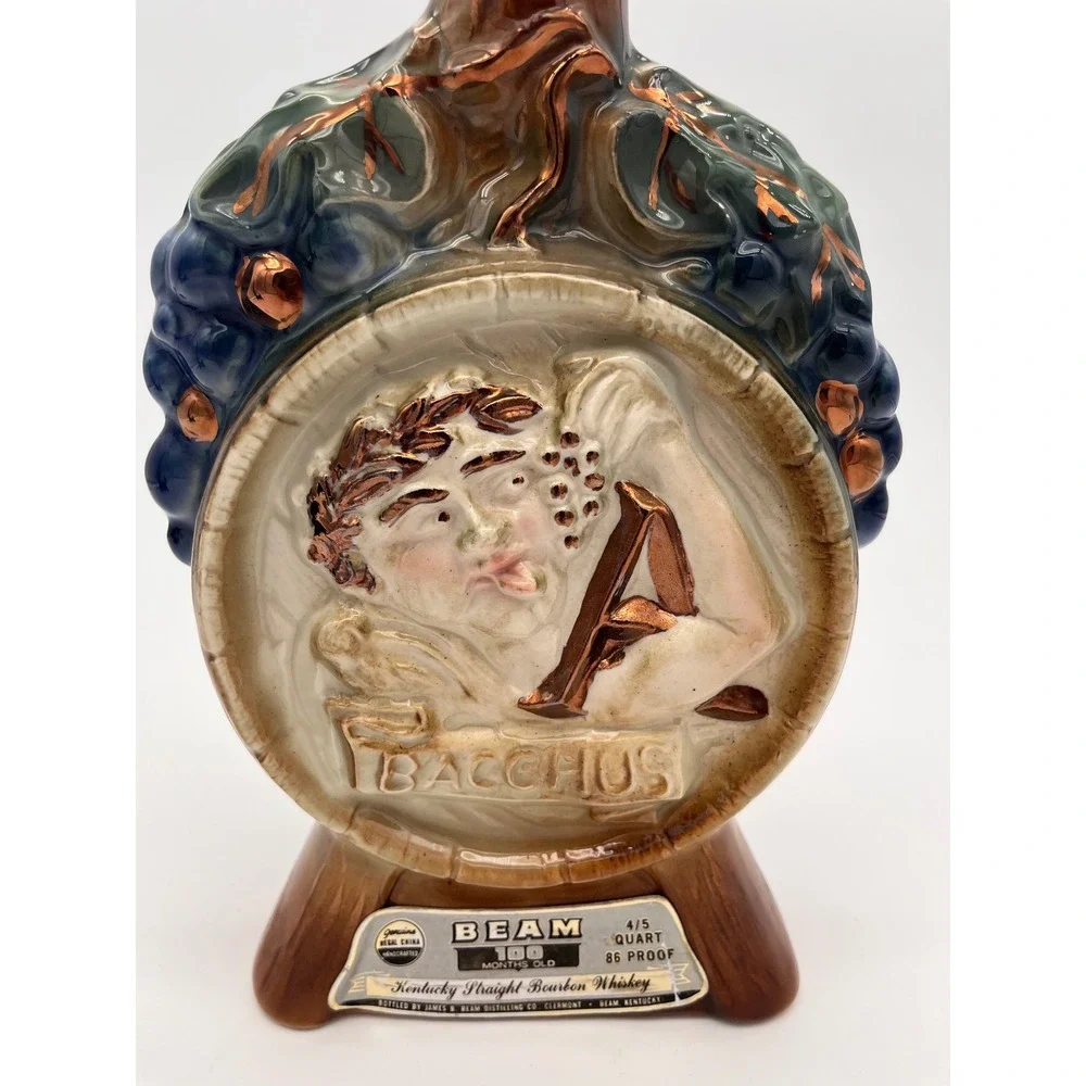 Vintage Jim Beam Bacchus Decanter Regal China Armanetti Chicago Bourbon Bottle